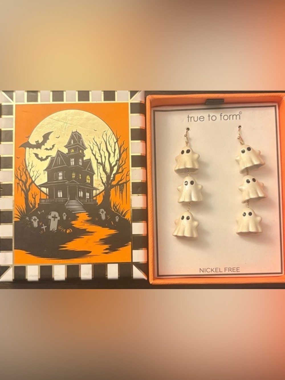 True to Form Halloween Ghost Dangle Earrings